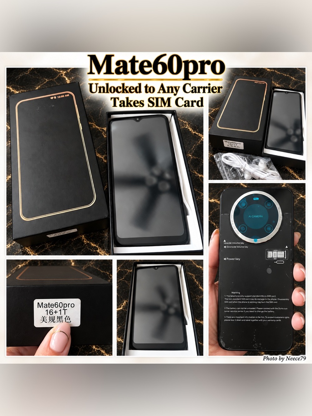 Unlocked Smartphone - Black